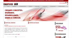 Desktop Screenshot of creativos-web.com
