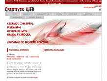 Tablet Screenshot of creativos-web.com